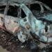 Se incendió auto en zona rural