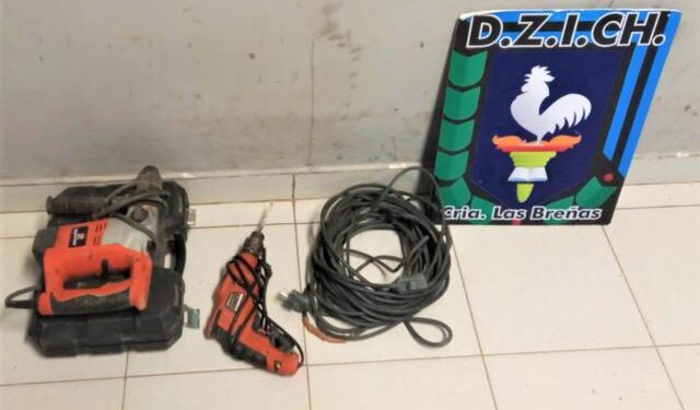 Policía de Las Breñas recupera elementos robados