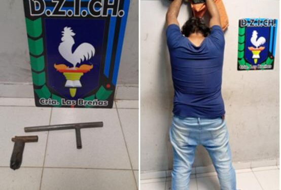 Violento y armado con “tumbera” promovía desorden