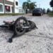 Un lesionado en triple choque