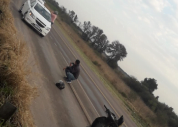 Madre e hijo lesionados en siniestro vial