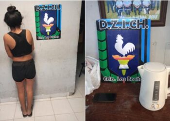 Mujer aprehendida por robar a un abuelo