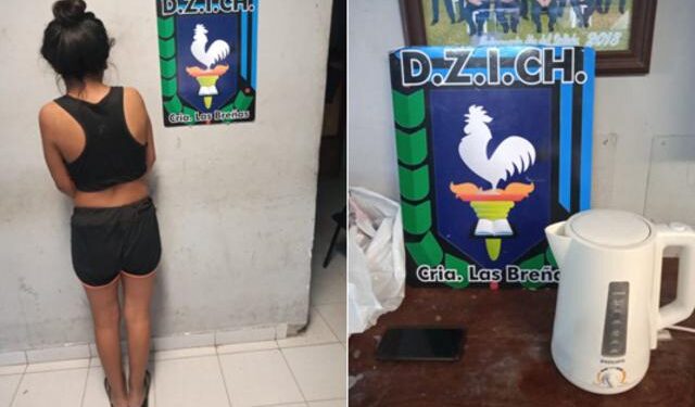 Mujer aprehendida por robar a un abuelo