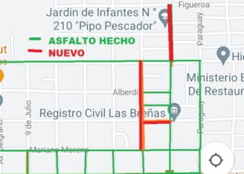 6 nuevas cuadras de asfalto para Las Breñas