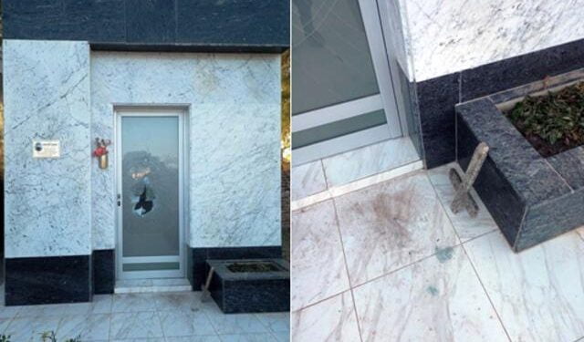 Dañan panteón familiar en Cementerio de Las Breñas