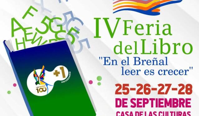 25 al 28 de Septiembre, “IV Feria del Libro en Las Breñas”