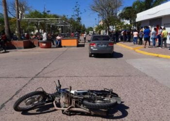 Motociclista lesionado en colisión