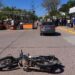 Motociclista lesionado en colisión