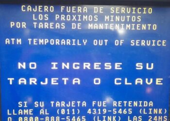 Cajeros automáticos en Las Breñas, sin plata