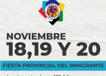 18; 19 y 20 de Noviembre, Fiesta Provincial del Inmigrante