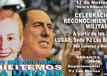 Militantes justicialistas breñenses celebran su día