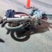 Motociclista lesionado en siniestro vial