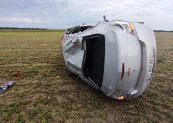 Vuelco fatal en camino vecinal