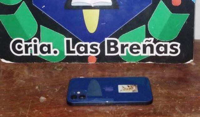 Policía recupera Iphone robado por motochorro menor de edad