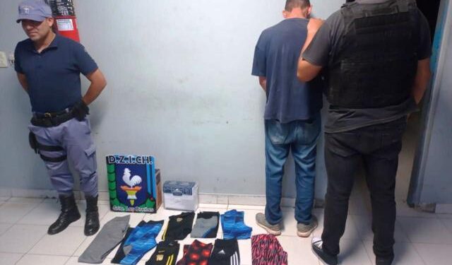 Charatense aprehendido por mano larga