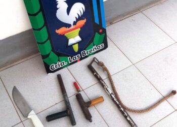 Policía secuestra tumbera, chicote, cuchillo en riña