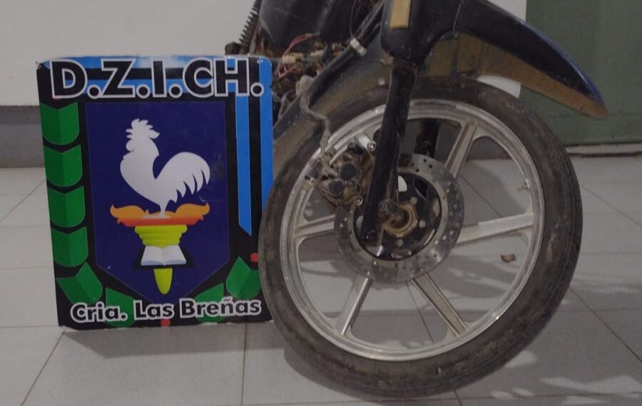 Policía secuestra moto robada en Charata