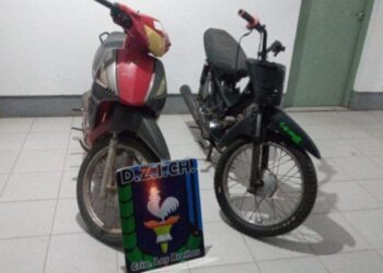 Secuestro de dos motos, cuchillo y dos conducidos