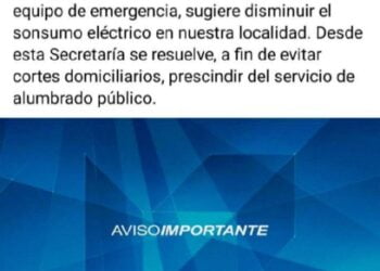 Las Breñas no contaría con alumbrado público