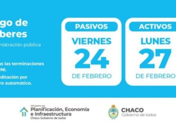 Estatales: Pasivos cobran este Viernes 24 y Lunes 27 activos