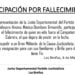 Participación por Fallecimiento