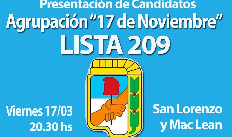Interna Justicialista: Se presenta Lista 209