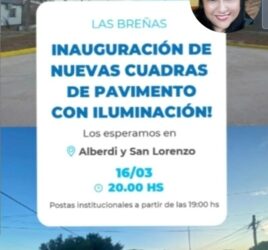 Capitanich inaugurará cuadras de asfalto