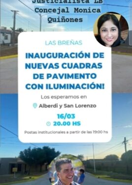 Capitanich inaugurará cuadras de asfalto