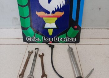 Policía recupera herramientas robadas