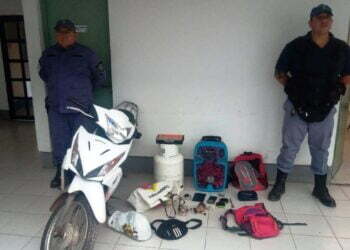 Policía breñense esclarece robo esta tarde