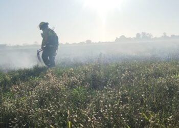 Incendio de pastizales sofocado por Bomberos