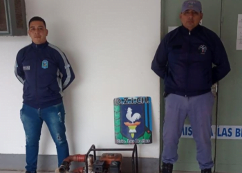 Roban bomba de agua y Policía la recupera