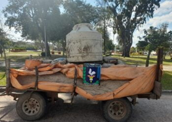 Policía recupera materiales robados