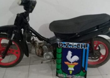 Moto robada en Charata es recuperada en Las Breñas