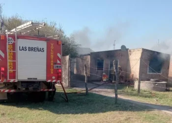 Se incendió vivienda en Barrio Industrial