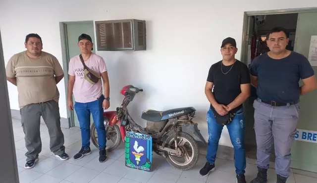 Policía recupera moto que fuera robada en la madrugada
