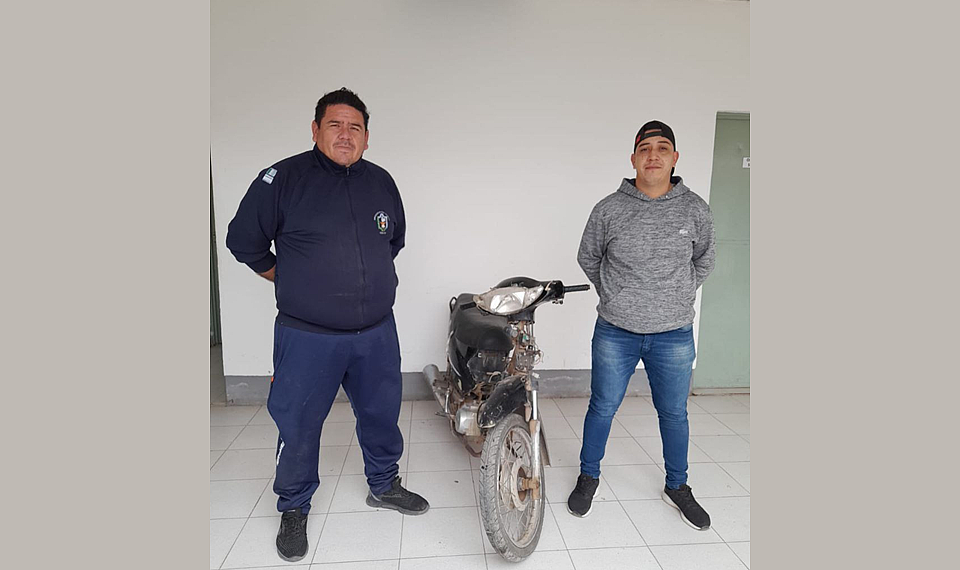 Otra moto recuperada por Comisaría Las Breñas