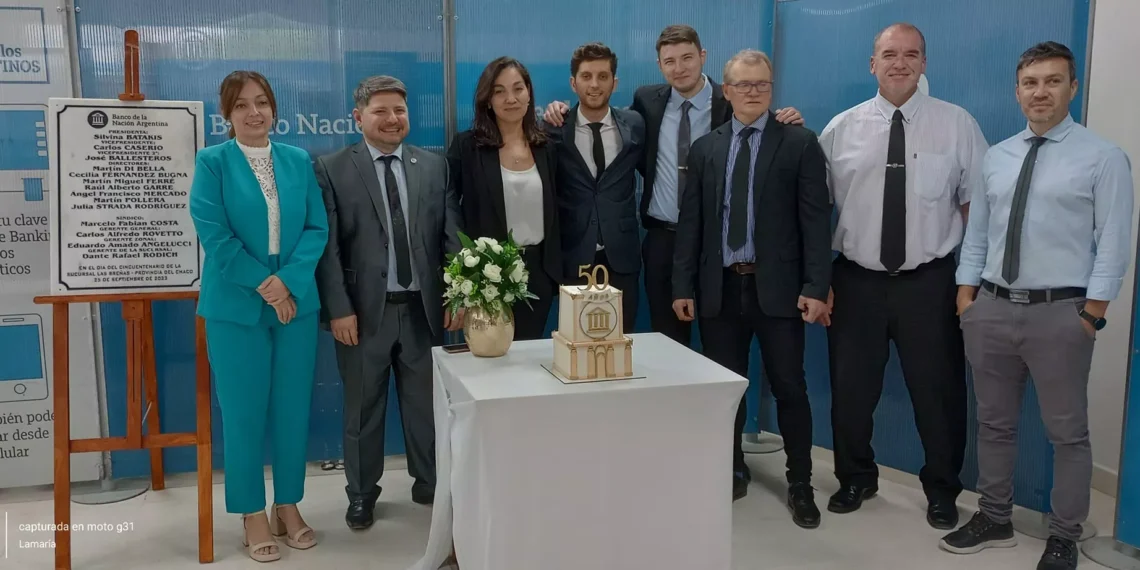 Sucursal local del Banco Nación celebró sus Bodas de Oro