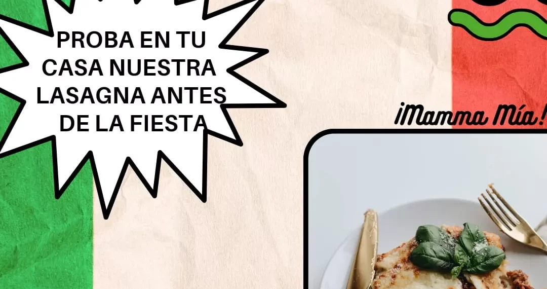 Colectividad Italiana vende “Lasagna”