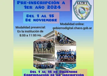 Inscripción para ingresantes en Escuela Técnica año 2024