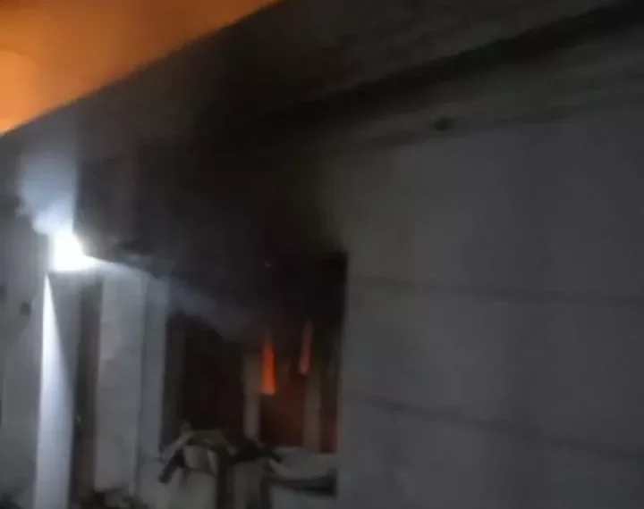 Principio de incendio en vivienda