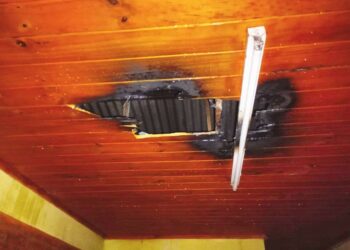 Principio de incendio en vivienda