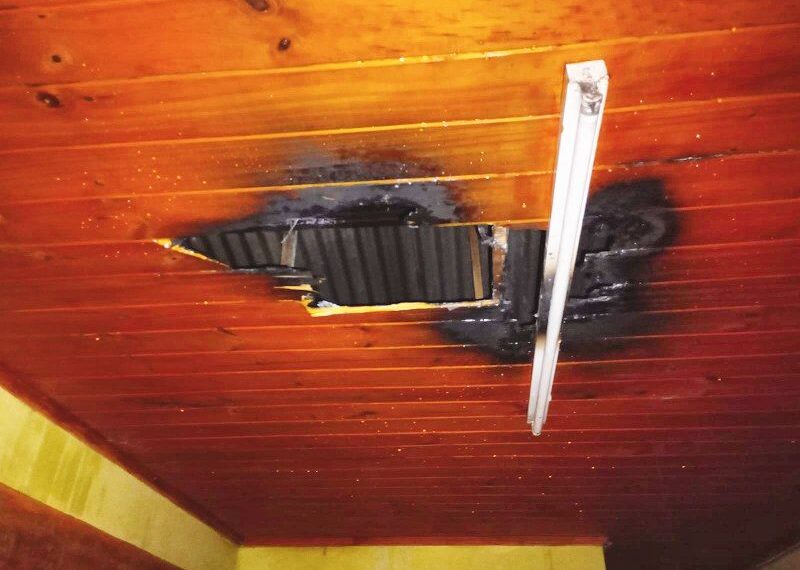 Principio de incendio en vivienda