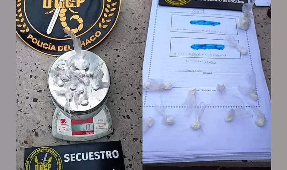 Secuestran 12 bochitas de Cocaína a menor de 15 años