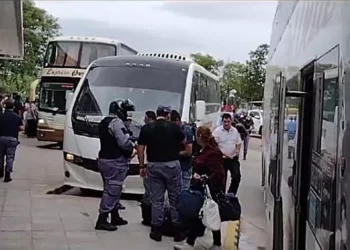 Operativo prevecional en Terminal de Ómnibus