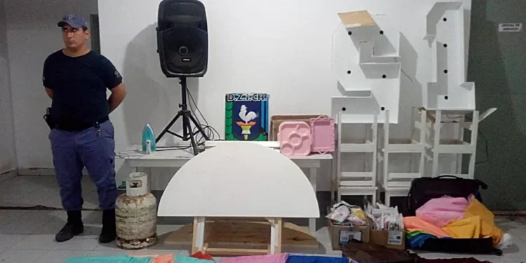 Desvalijan local de eventos, pero se recuperaron elementos