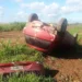 2 lesionados al volcar auto en Ruta 89