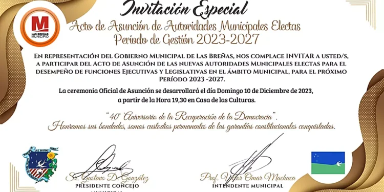 Asunción de autoridades locales