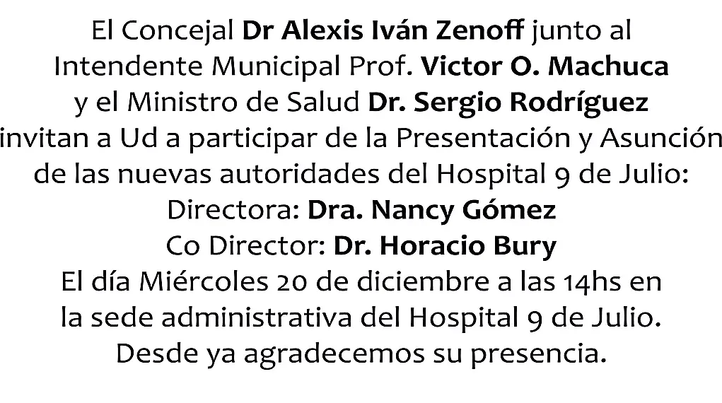 Asume la Dra. Nancy Gómez como Directora de Hospital