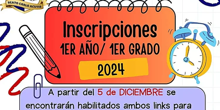 Inscripciones para la UEGP N° 149 “Beato Carlo Acutis”